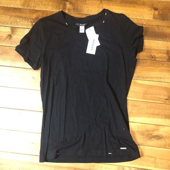 Guess Tops - Guess T-shirt with chain embellishments